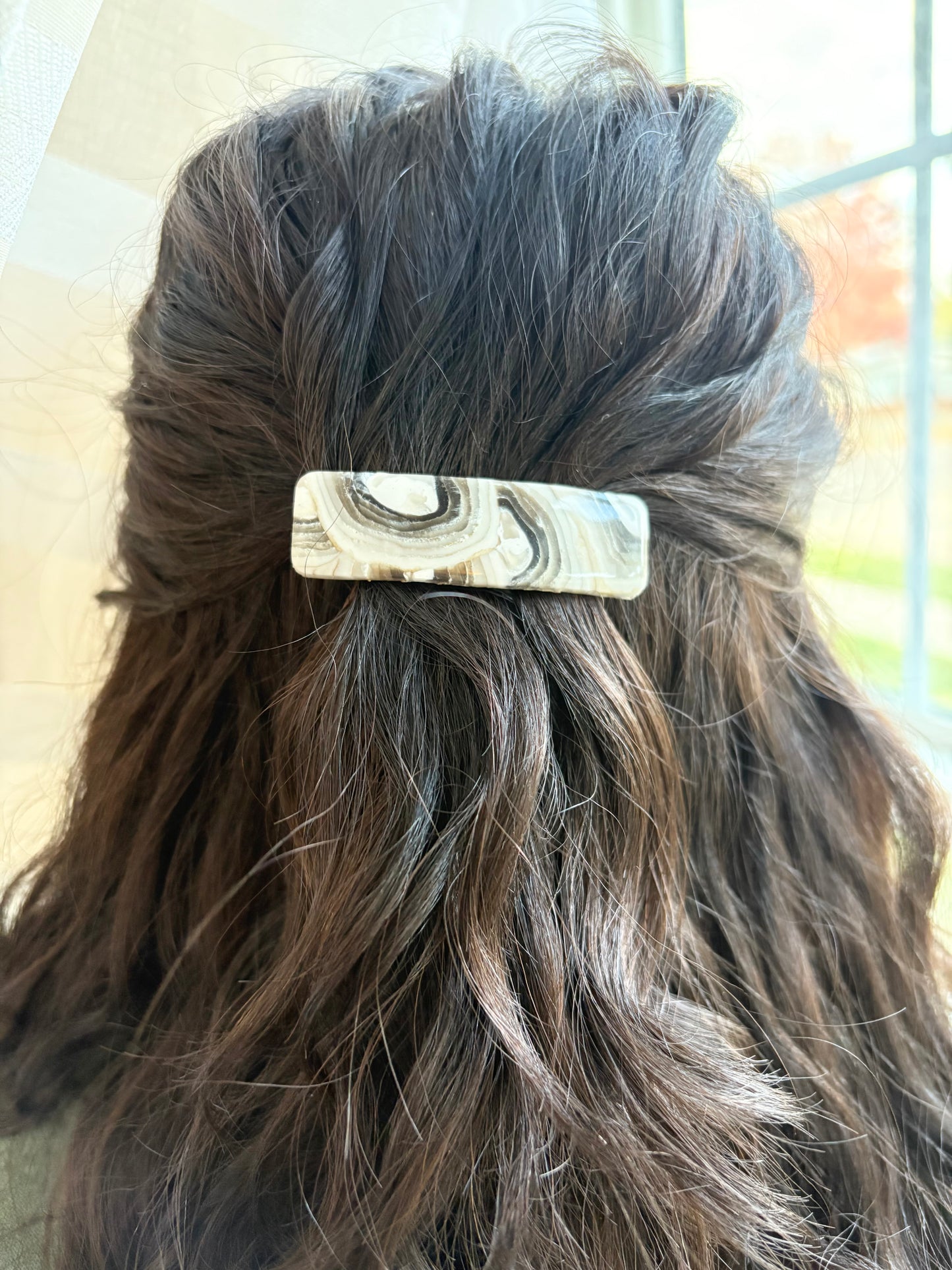 Black & White barrette