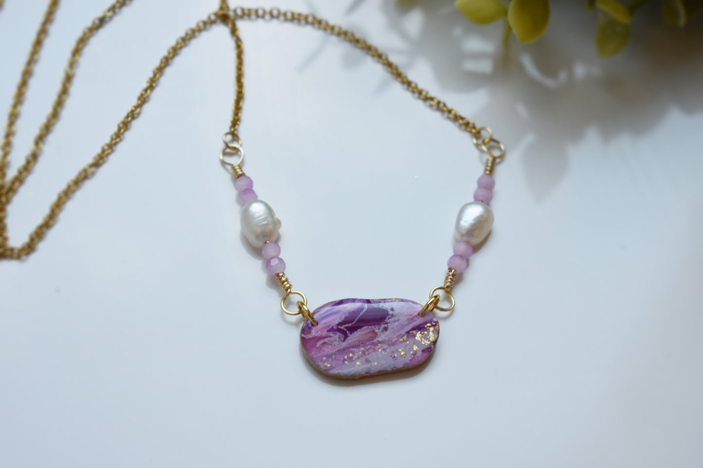 Purple Geode Necklace