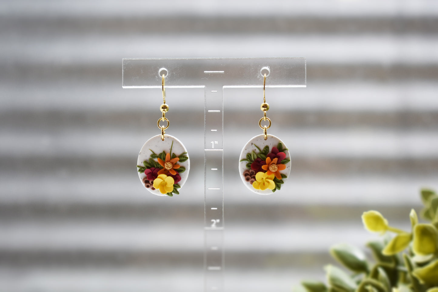 Fall Floral Dangles