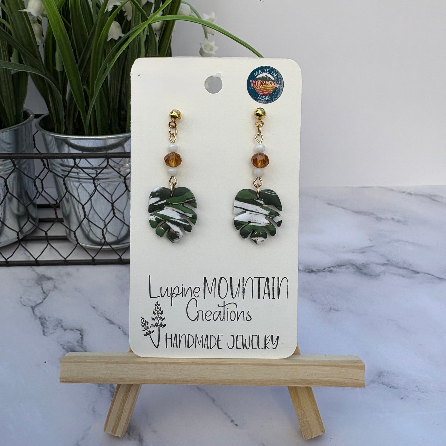 Monstera Leaf Dangles